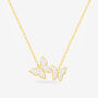 Butterfly Necklace 18ct Gold Plated, thumbnail 1 of 4