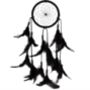 Whimsical Black And White Dream Catcher, thumbnail 1 of 2