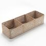 Three Sections Woven Storage Basket Seagrass Basket, thumbnail 6 of 8