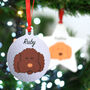 Cockapoo Christmas Dog Breec Decoration Personalised, thumbnail 1 of 9