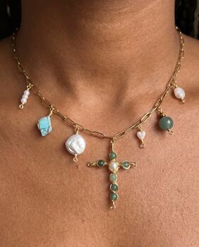 Design Your Own Tarnish Free Gold Plated Charm Necklace, 9 of 12