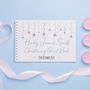 Personalised Star Garland Christening Guest Book, thumbnail 1 of 4