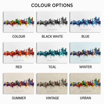 Bournemouth City Skyline Art Print, 3 of 12