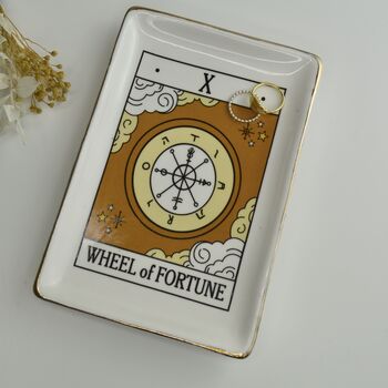 Personalised “Wheel Of Fortune” Tarot Jewellery And Trinket Tray, 6 of 7