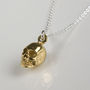 Sterling Silver Skull Charm Necklace, thumbnail 2 of 4