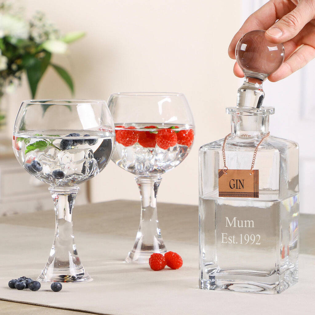 Personalised Luxury Gin Lover's Gift Set By Dibor
