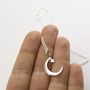 Sterling Silver Moon And Star Necklace, thumbnail 2 of 8