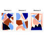 Blue And Pink Abstract Shapes Print Set Of Three, thumbnail 8 of 12