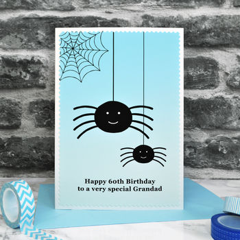'Spiders' Personalised Birthday Card, 2 of 3