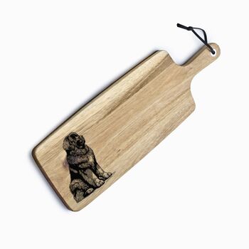 Personalised Leonberger Engraved Acacia Serving Board, 8 of 10