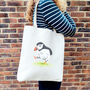 Personalised Puffin Tote Bag, thumbnail 2 of 9