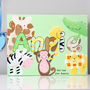 Personalised Jungle Pastel Name Canvas, thumbnail 5 of 12