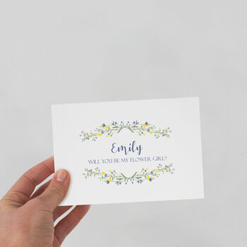 Personalised Floral Bridesmaid Proposal Card, 3 of 3