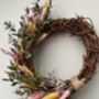 Large Spring Dried Flower Wreath, thumbnail 4 of 9