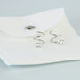 Sterling Silver Crystal Detail Spiral Hoop Earrings, thumbnail 3 of 4