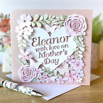 Personalised Mother's Day Floral Card, 3 of 4