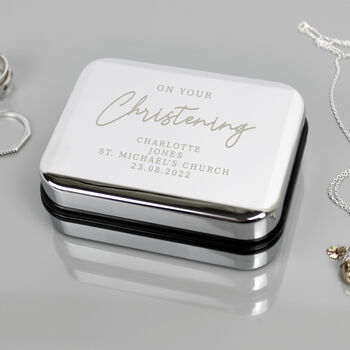 Personalised Christening Necklace Box, 2 of 5
