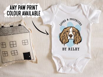 Springer Spaniel Baby Onesie, 3 of 6