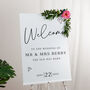Scattered Hearts Personalised Wedding Welcome Sign, thumbnail 1 of 4