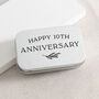 Leafy Anniversary Mini Photo Card Keepsake Tin, thumbnail 4 of 4