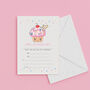 10 Cherry Cupcake Party Personalised Invitation, thumbnail 3 of 3