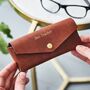 Teachers Gift Personalised Leather Glasses Case, thumbnail 1 of 4
