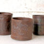 Set Of Three Vintage Metal Pots, thumbnail 9 of 9
