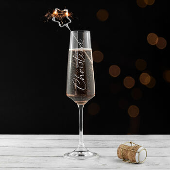 Personalised Elegance Champagne Flute, 4 of 8