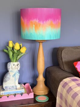 Balinese Tropical Abstract Lampshade, 2 of 9