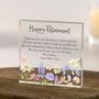Personalised Happy Retirement Acrylic Block | Floral Keepsake Gift, thumbnail 1 of 2