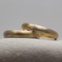 Handmade 18ct Gold Mokume Gane Wedding Ring Set, thumbnail 1 of 4