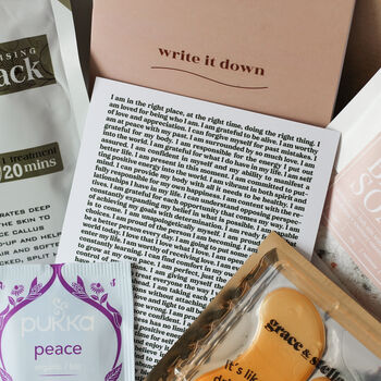 Positive Affirmations Self Care Pamper Hamper, 3 of 7