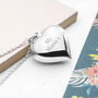 Personalised Sterling Silver Heart Necklace, thumbnail 2 of 10