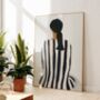 Girl In The Striped Dress Print, thumbnail 1 of 4