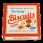 Traditional Wooden Tea Party Biscuits In Retro Box, thumbnail 2 of 5
