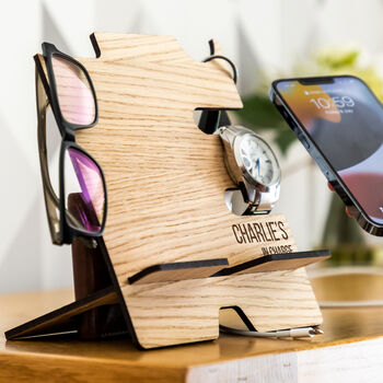 Personalised Smartphone Charging Stand In Charge, 4 of 6