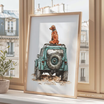 Landrover Style Wall Print, 4 of 5