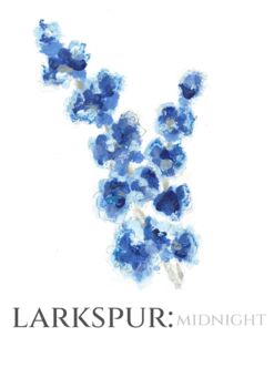 Midnight Larkspur Table Name Number Double Sided A5 Wedding Stationery, 3 of 6