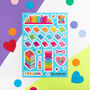 Reading And Books A5 Vinyl Sticker Sheet, thumbnail 1 of 9