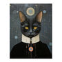 Interplanetary Cat King Futuristic Wall Art Print, thumbnail 6 of 6