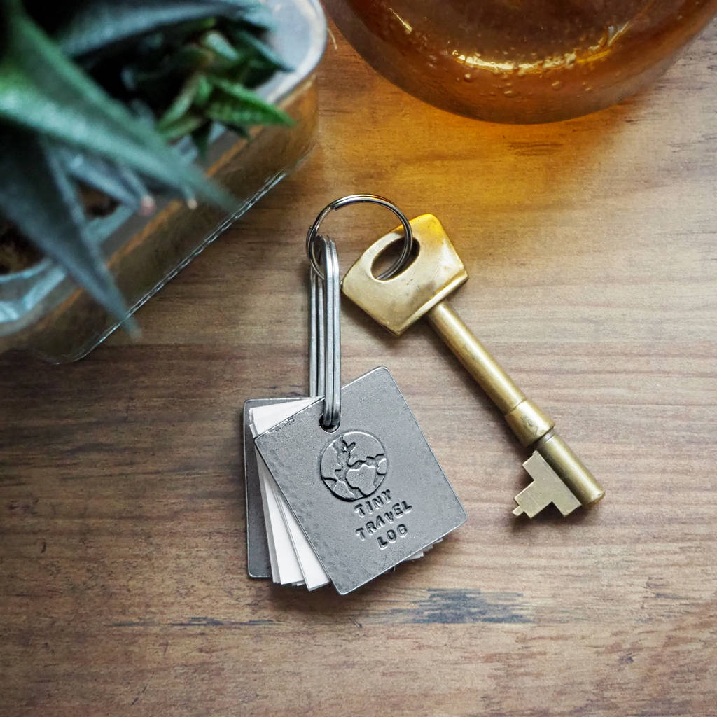'tiny Travel Log' Book Keyring By Kutuu