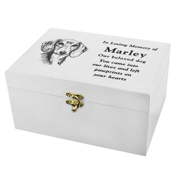 Personalised Dog Breed Memorial Small Keepsake Box, 5 of 6