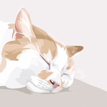 Personalised Pet Cat Portrait Print, 3 of 5