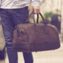 Brown Waxed Canvas And Leather Travel Holdall, thumbnail 1 of 6