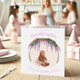 Granddaughter 1st Birthday Personalised Princess Bear Card, thumbnail 4 of 6