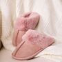 Luxury Faux Fur Women's Memory Foam Mule Slippers, thumbnail 4 of 12