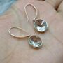 Green Amethyst Earrings Crafted In Sterling Silver, thumbnail 1 of 6