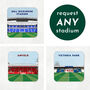 Contemporary Football Stadium Coaster Gift, Mix And Match Set, thumbnail 2 of 4