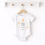 Personalised First Father's Day Babygrow / Baby Bodysuit Sun, thumbnail 1 of 8