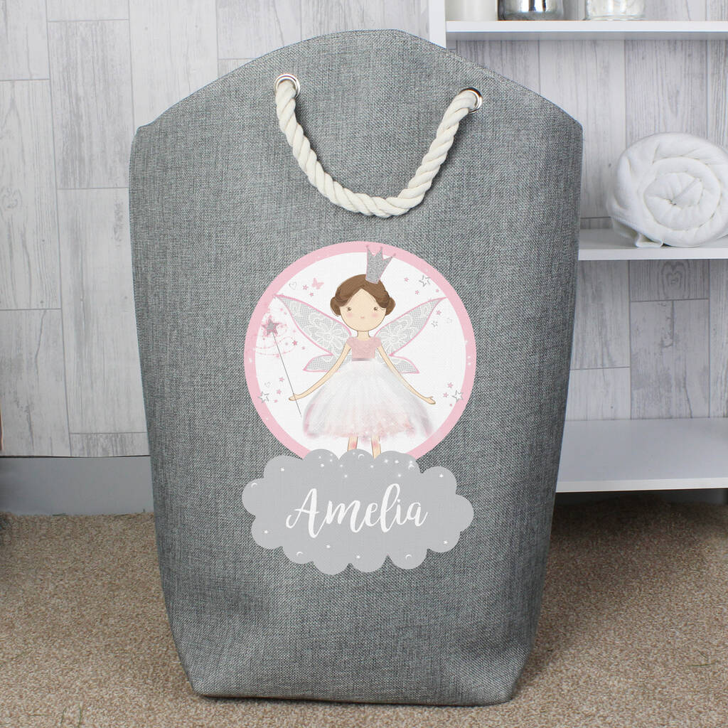 Personalised Childrens Fairy Princess Girls Storage Bag, 1 of 2